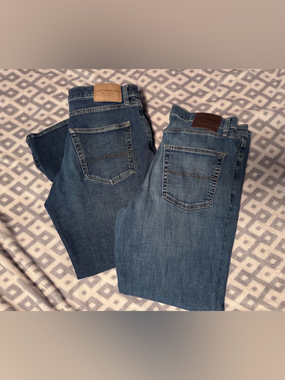 Lucky Brand Men's Straight Jeans - Medium Blue Denim